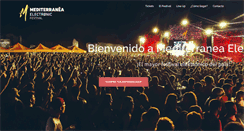 Desktop Screenshot of mediterraneaelectronicfestival.com